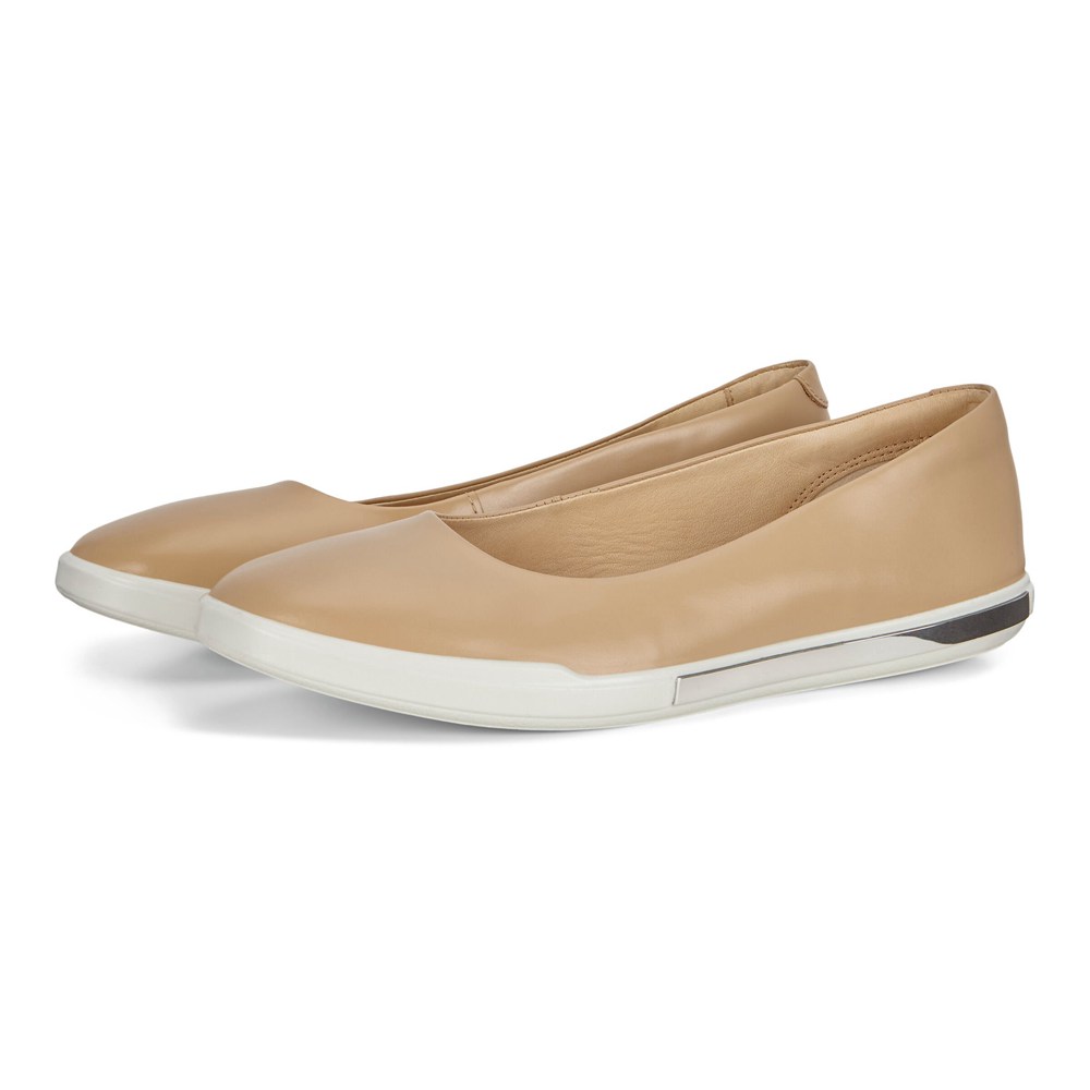 ECCO Womens Ballerinas Khaki - Simpil Ii Slip-On - OTY-950613